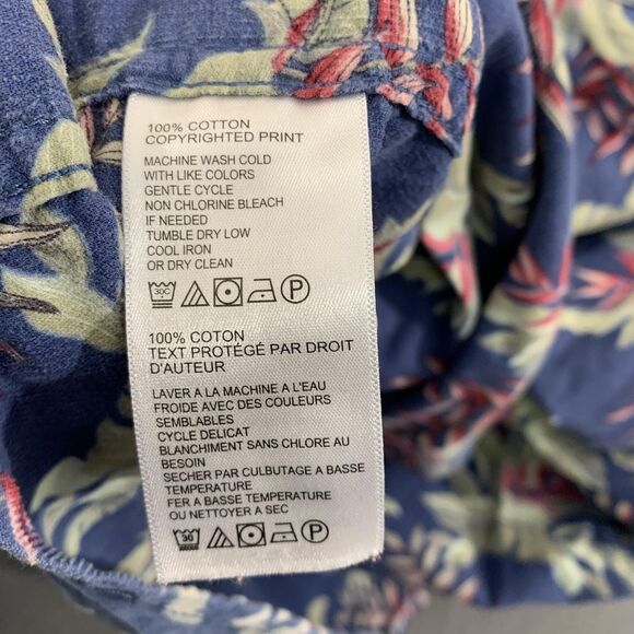 Tommy Bahama Shirt Mens Large Blue Corduroy Button Down Long Sleeve Hawaiian - Picture 13 of 16